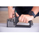 MagicHome sharpener, for scissors and knives, 4 in 1, black MagicHome sharpener, for scissors and knives, 4 in 1, black