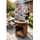 Grill Strend Pro Fiesta, ржавчина, сталь, диаметр 75 см, с камином Grill Strend Pro Fiesta, ржавчина, сталь, диаметр 75 см, с камином