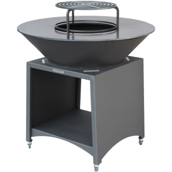 Grill Strend Pro Fiesta, anthracite, steel, diameter 100 cm, with fireplace