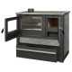 Panonia stove, grey, left outlet Panonia stove, grey, left outlet
