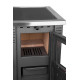 Panonia stove, grey, left outlet Panonia stove, grey, left outlet