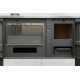 Panonia stove, grey, left outlet Panonia stove, grey, left outlet