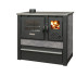 Panonia stove, grey, left outlet