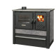 Panonia stove, grey, left outlet Panonia stove, grey, left outlet