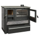 Panonia stove, grey, right outlet