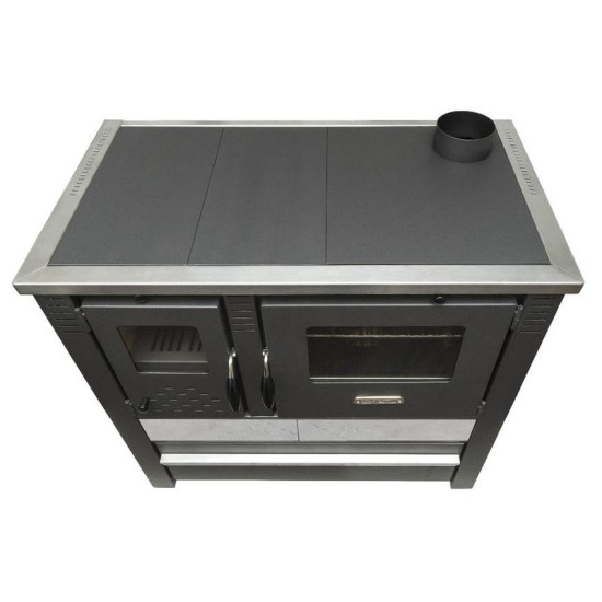 Panonia stove, grey, right outlet