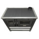 Panonia stove, grey, right outlet
