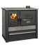Panonia stove, grey, right outlet