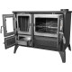 Stove 801 STELA, right outlet, black Stove 801 STELA, right outlet, black
