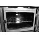 Stove 801 STELA, right outlet, black Stove 801 STELA, right outlet, black