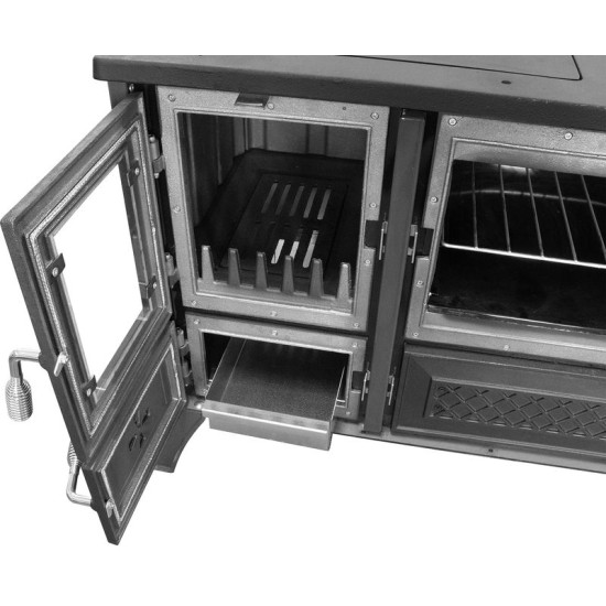 Stove 801 STELA, right outlet, black Stove 801 STELA, right outlet, black