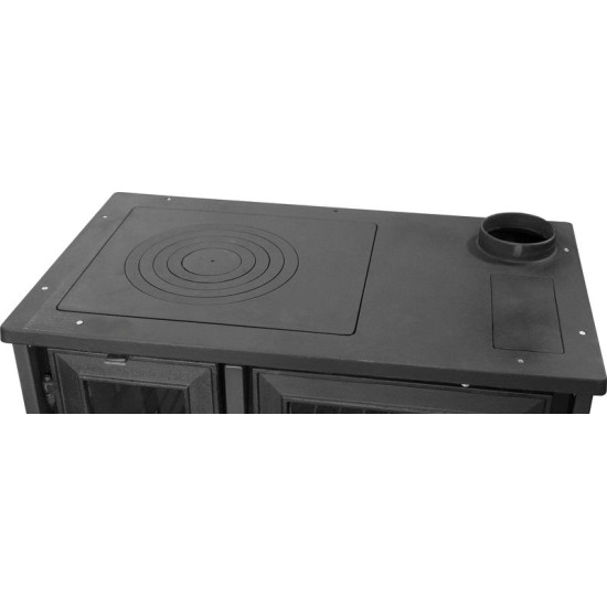 Stove 801 STELA, right outlet, black Stove 801 STELA, right outlet, black