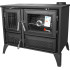 Stove 801 STELA, right outlet, black