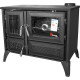 Stove 801 STELA, right outlet, black Stove 801 STELA, right outlet, black