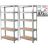 Shelf Racks, metal, MDF, 5 shelves, 1800x900x300 mm, pack. 2pcs