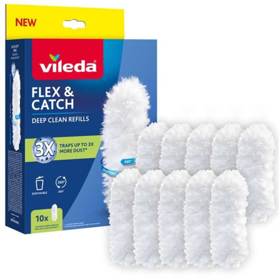 Replacement for Vileda Flex&Catch duster, pack of 10 pcs