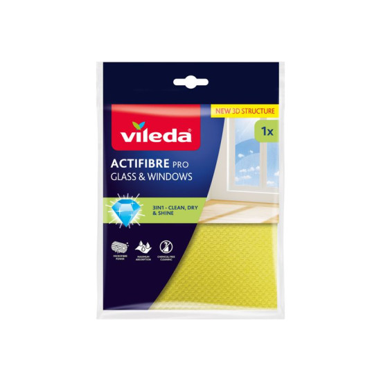 Vileda Actifibre Microfibre Window Cloth