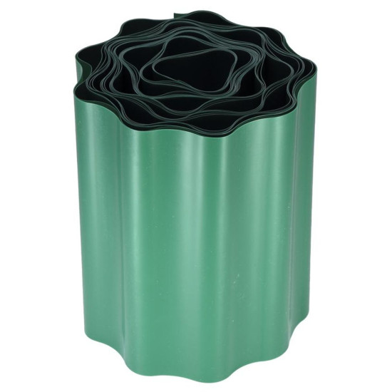 Бордюр Strend Pro Garden, 100 мм, L-9 м, зеленый, газонный, пластик Бордюр Strend Pro Garden, 100 мм, L-9 м, зеленый, газонный, пластик