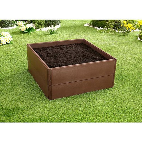 Piirdeaed aiapeenardele RB053, 57x13 cm, PP, 8 tk, kõrgendatud