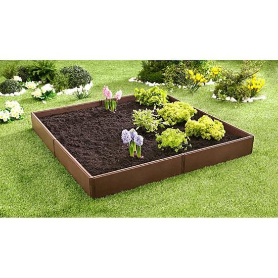 Piirdeaed aiapeenardele RB053, 57x13 cm, PP, 8 tk, kõrgendatud