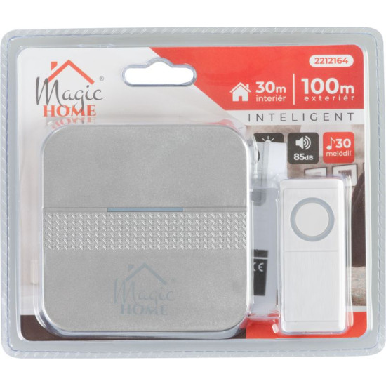 Звонок дверной MаgiсHome Intelligent4, беспроводной, мелодий 30, LED, Iр44 Звонок дверной MаgiсHome Intelligent4, беспроводной, мелодий 30, LED, Iр44