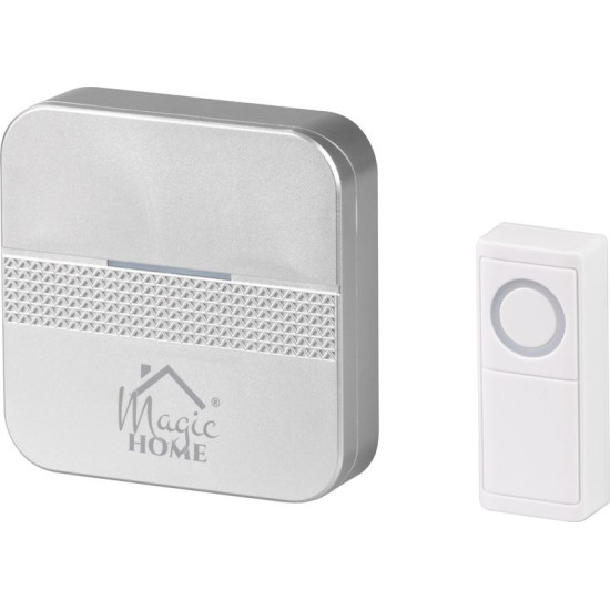 Звонок дверной MаgiсHome Intelligent4, беспроводной, мелодий 30, LED, Iр44 Звонок дверной MаgiсHome Intelligent4, беспроводной, мелодий 30, LED, Iр44