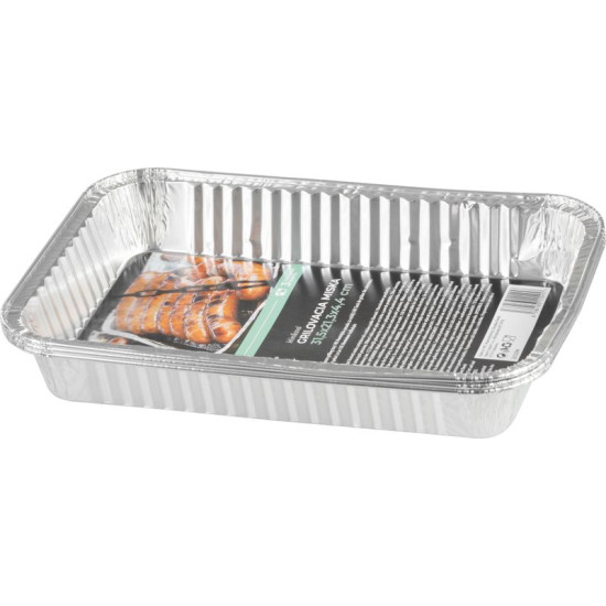 Tray MagicHome, 31.5x21.3x4.4 cm, grilling, 3 pcs, Aluminum