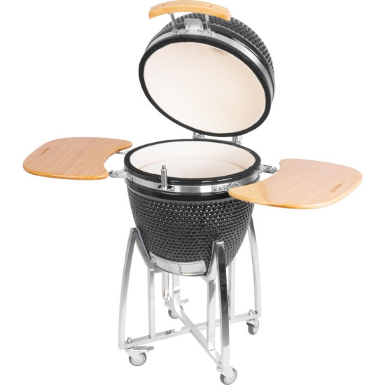 Grill Strend Pro Kamado Egg 21", läbimõõt 46,7 cm, grilli kõrgus 91 cm, must, 130x73x122 cm Grill Strend Pro Kamado Egg 21", läbimõõt 46,7 cm, grilli kõrgus 91 cm, must, 130x73x122 cm