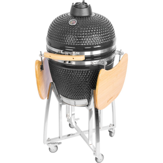 Grill Strend Pro Kamado Egg 21", läbimõõt 46,7 cm, grilli kõrgus 91 cm, must, 130x73x122 cm Grill Strend Pro Kamado Egg 21", läbimõõt 46,7 cm, grilli kõrgus 91 cm, must, 130x73x122 cm