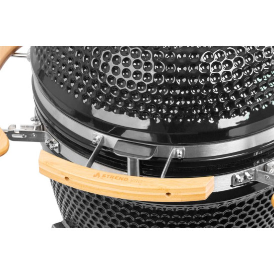 Grill Strend Pro Kamado Egg 21", läbimõõt 46,7 cm, grilli kõrgus 91 cm, must, 130x73x122 cm Grill Strend Pro Kamado Egg 21", läbimõõt 46,7 cm, grilli kõrgus 91 cm, must, 130x73x122 cm
