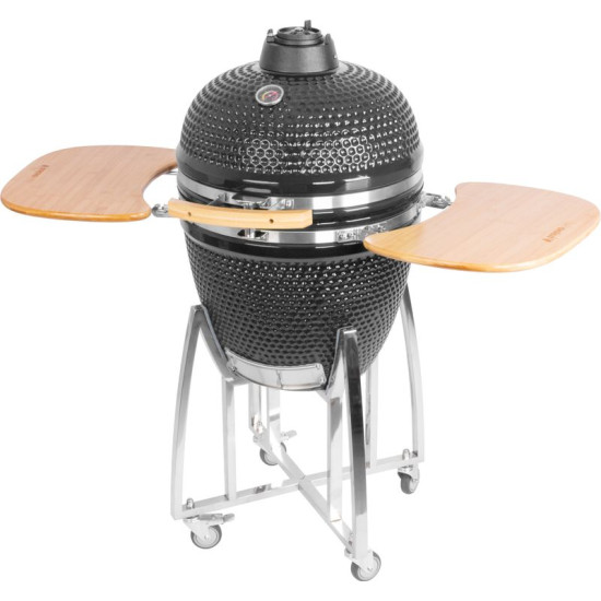 Grill Strend Pro Kamado Egg 21", läbimõõt 46,7 cm, grilli kõrgus 91 cm, must, 130x73x122 cm Grill Strend Pro Kamado Egg 21", läbimõõt 46,7 cm, grilli kõrgus 91 cm, must, 130x73x122 cm