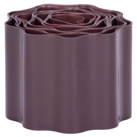 Бордюр Strend Pro Garden, 100 мм, L-9 м, коричневый, газонный, пластик Бордюр Strend Pro Garden, 100 мм, L-9 м, коричневый, газонный, пластик