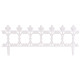 Fence Gardens F755, 87x34 cm, plastic, white, pack 4 pcs Fence Gardens F755, 87x34 cm, plastic, white, pack 4 pcs