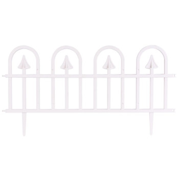 Fence Gardens F709, 61x32 cm, plastic, white, pack 4 pcs