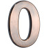 MagicHome house number  ´0´, with adhesive tape, bronze, 70x100 mm, ABS