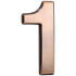 MagicHome maja number “1”, isekleepuv, pronks, 70x100 mm, ABS