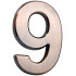 MagicHome maja number “9”, isekleepuv, pronks, 70x100 mm, aBS