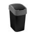 Trash bin Curver® PACIFIC FLIP BIN 9L, black/gray, for waste