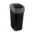 Prügikast Curver® PACIFIC FLIP BIN 45L, must/hall, jäätmete jaoks