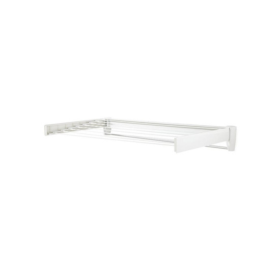 <p>Practical foldable wall-mounted clothes dryer, space-saving, suitable not only for the bathroom, separate chrome-plated towel rack, rod width 100 cm, 8.1 m of drying surface = 1 washing machine, 3-year warranty.</p> <p>Practical foldable wall-mounted clothes dryer, space-saving, suitable not only for the bathroom, separate chrome-plated towel rack, rod width 100 cm, 8.1 m of drying surface = 1 washing machine, 3-year warranty.</p>