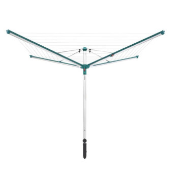 <p>Outdoor swivel dryer with easy opening and closing. Weather-resistant, stainless, aluminum - a patented system of pulling the cords into the sidewalls, the cords are protected from rain and dirt. It includes a mechanism for ideal cord release - two holes for straps on each arm - easier thanks to the Easy-Lift system (push-button system) - easier closing without the need to bend. Up to 5 washing machines. The package includes a plastic holder / case designed for concreting. A cover for the garden dr