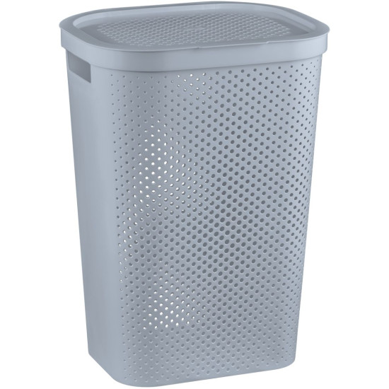 Pesukorv Curver® INFINITY DOTS 60L, hall, 35x44x60 cm