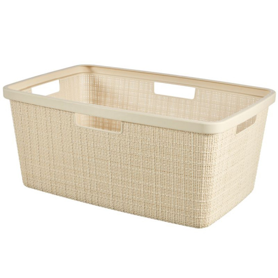 Pesukorv Curver® JUTE, 46L, beež, 39x59x26 cm