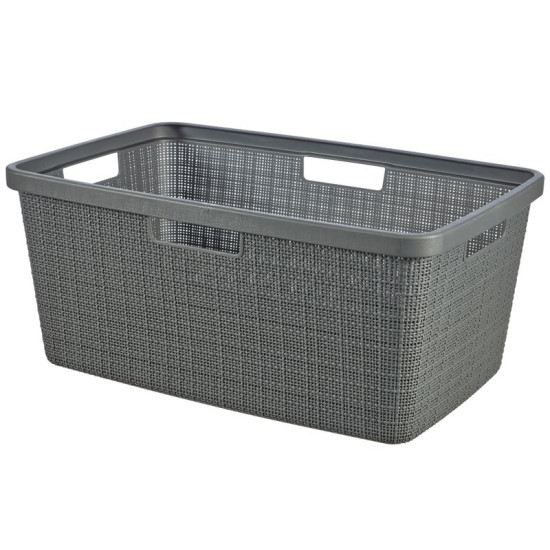 Pesukorv Curver® JUTE, 46L, hall, 39x59x26 cm
