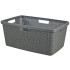 Корзина для белья Curver® JUTE, 46л, серая, 39x59x26 см