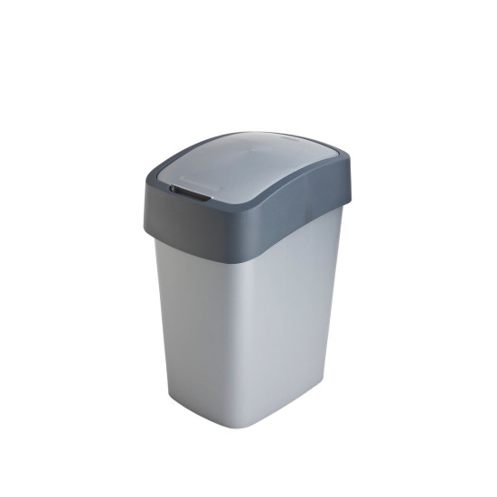 Prügikast Curver® PACIFIC FLIP BIN 25L, 34x26x47 cm, antratsiit/hall
