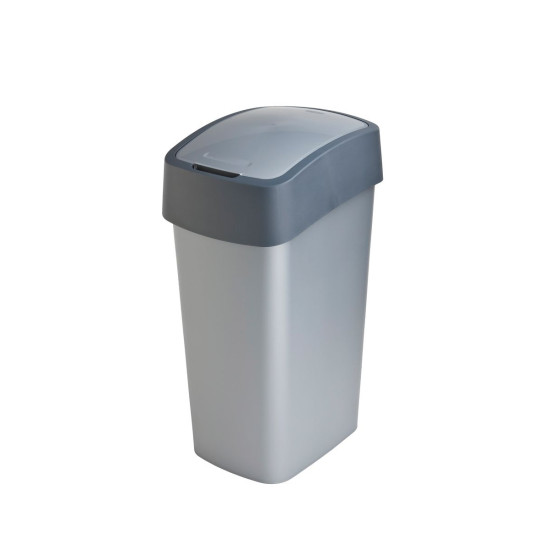 Prügikast Curver® PACIFIC FLIP BIN 45L, 37,6x29,4x65,3 cm, antratsiit/hall
