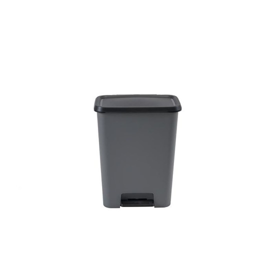 Prügikast Curver® COMPATTA BIN, 50L, 29,4x49,6x62 cm, must/hall, prügi jaoks Prügikast Curver® COMPATTA BIN, 50L, 29,4x49,6x62 cm, must/hall, prügi jaoks