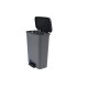 Prügikast Curver® COMPATTA BIN, 50L, 29,4x49,6x62 cm, must/hall, prügi jaoks Prügikast Curver® COMPATTA BIN, 50L, 29,4x49,6x62 cm, must/hall, prügi jaoks