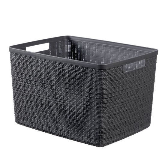 <p>-Ideal for convenient organization of home and offices.  A multifunctional box with a stylish natural woven look and feel that perfectly complements any home or office décor. It is robust, durable, lightweight and versatile.  A simple solution for organizing all kinds of things, from clothes in the closet, towels in the bathroom to magazines. The cut-out handles make it easy to lift and carry while saving space.- <strong>Dimensions: </strong>28 x 36 x 23 cm- <strong>Volume: </s